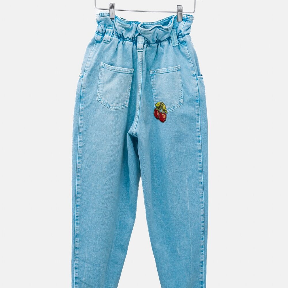 Gucci 2019 Cherry Accent Blue Jeans